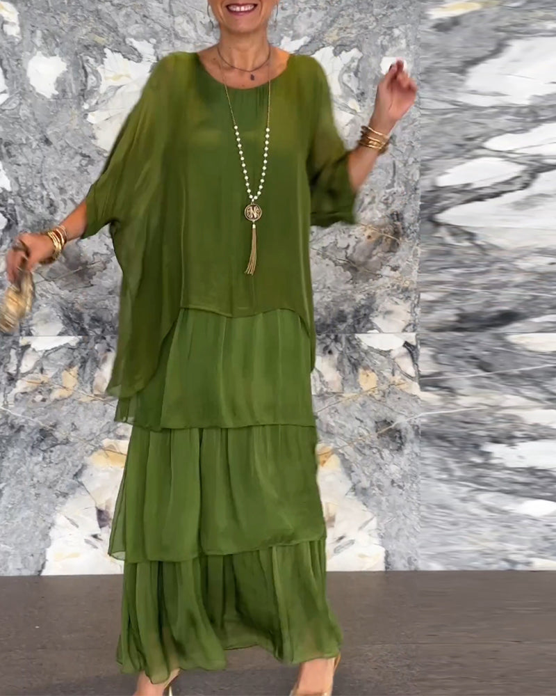 A-Linien-Kleid - Einfach - 100% Polyester - Perfekt für Frühling und Herbst