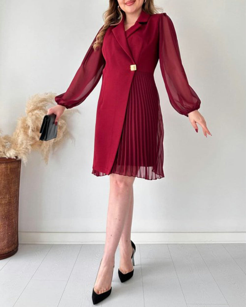 Kleid in A-Linie - Einfach - Baumwollmischung - Perfekt für Herbst und Winter
