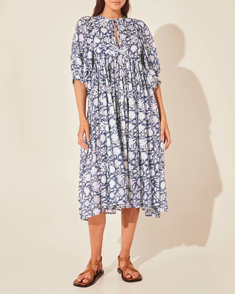 Kleid in A-Linie - Informell - Baumwollmischung, Polyester - Perfekt für Frühling und Sommer