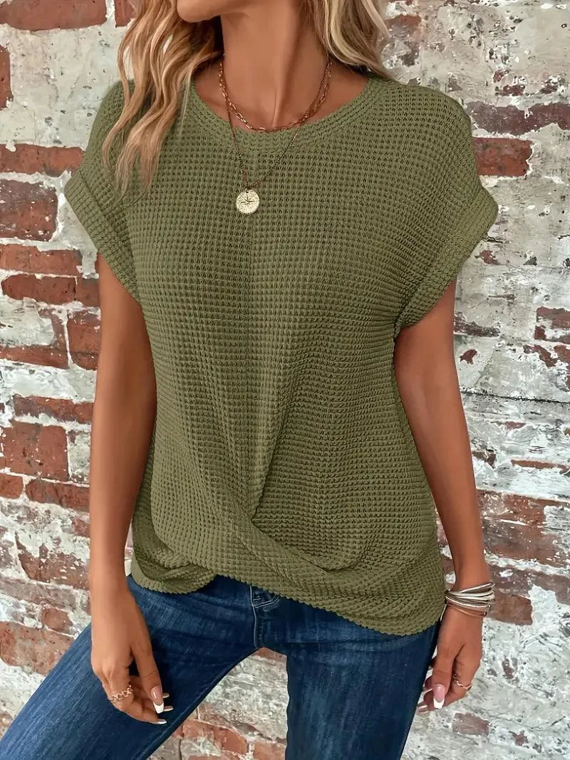 Strick-T-Shirt - Lässig - Atmungsactivees Material - Perfekt für jeden Tag