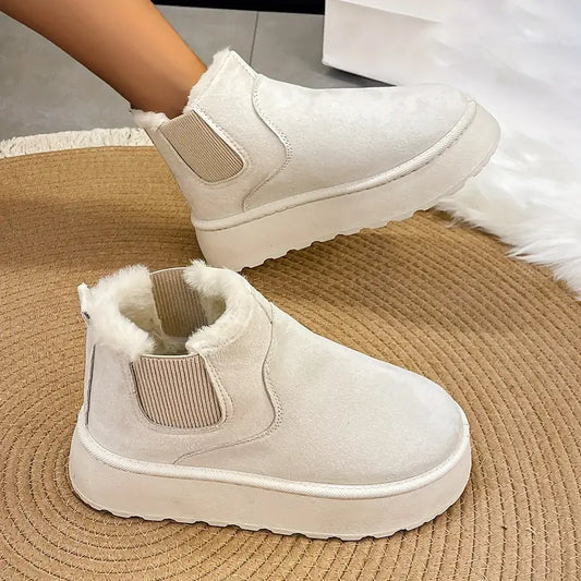 Lässige Schlupfstiefel | Beige - Einfach und bequem - Ideal für jeden Tag