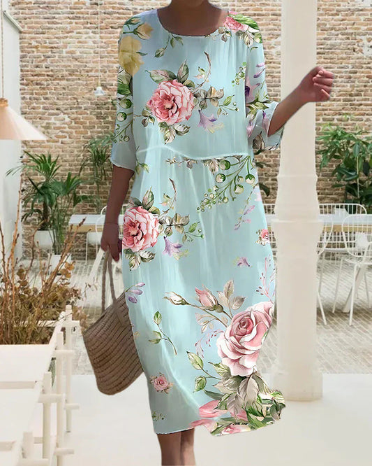 Elizabeth - Freizeitkleid mit Blumendruck