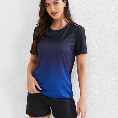 Sophie | Sport-T-Shirt für Frauen in Ombre-Farben