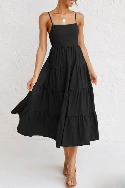 A-Linien-Kleid mit Trägern