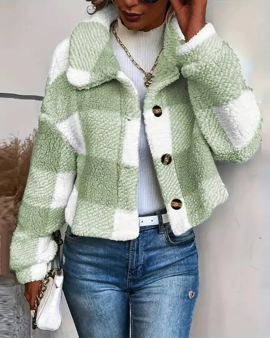 Plaid-Muster Gemütlicher & Stilvoller Mantel - Mirte