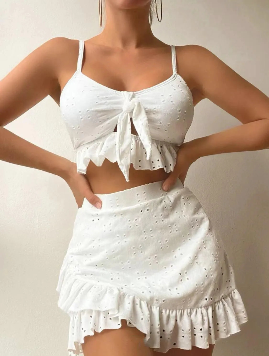 Damen Badeset - Regine Collection - Rüschen, Polyester, Komfortabel - Perfekt für Frühling und Sommer