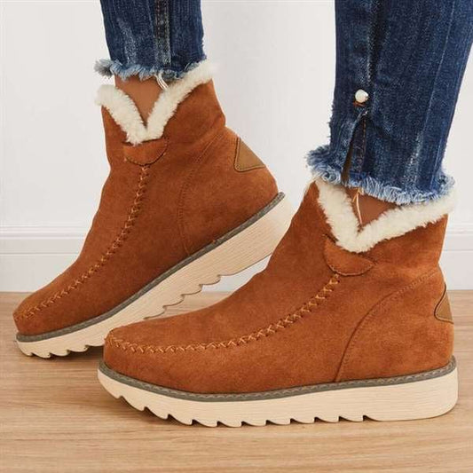 Klassische knöchelhohe Anti-Rutsch-Schneestiefel für Frauen