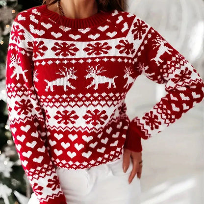 Nina - Eleganter und festlicher Weihnachtspullover für Frauen