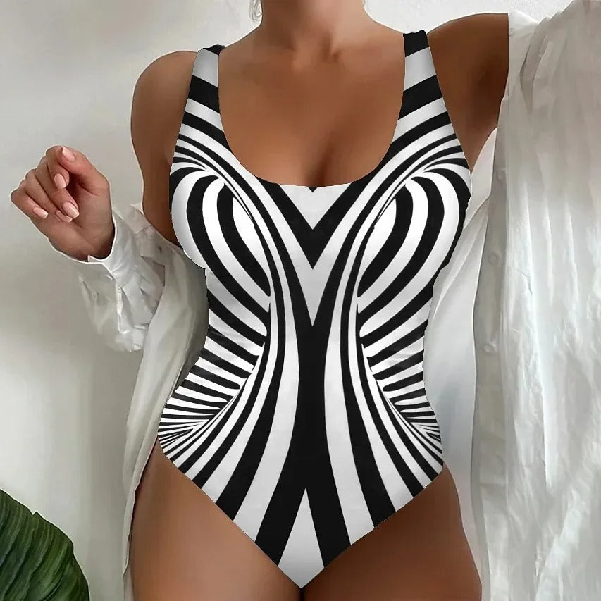 LolaBeach - Badeanzug mit Zebradruck