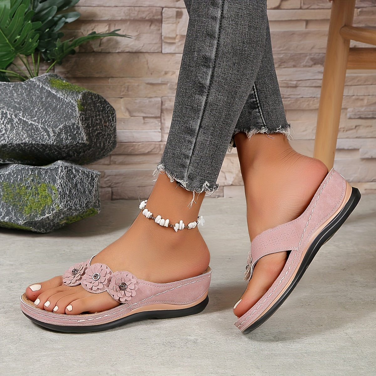Trudy® | Elegante und bequeme Sandalen mit geblümten Riemen
