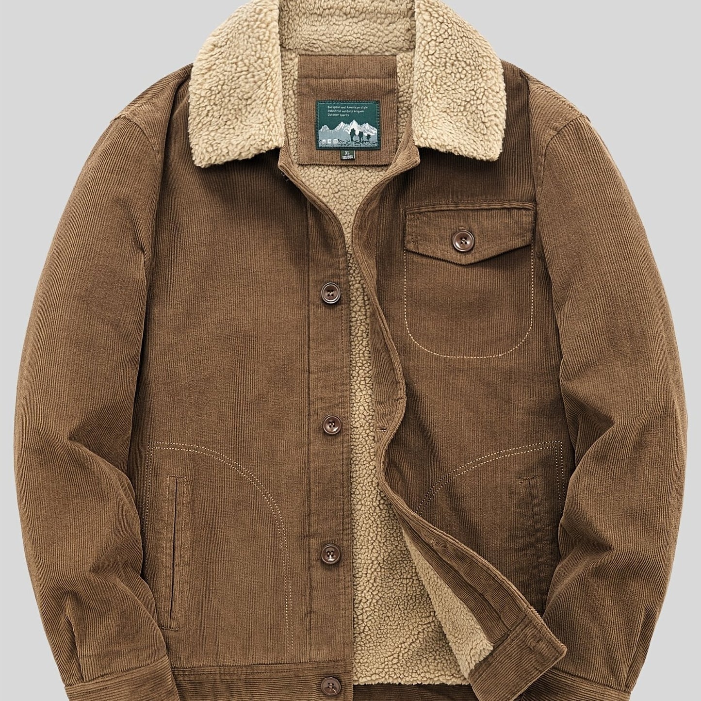 Sven | Warme Fleece-Knopfjacke