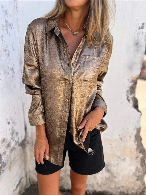 Zoena - Elegantes Hemd aus Wildleder