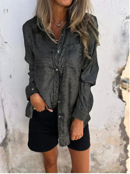 Zoena - Elegantes Hemd aus Wildleder