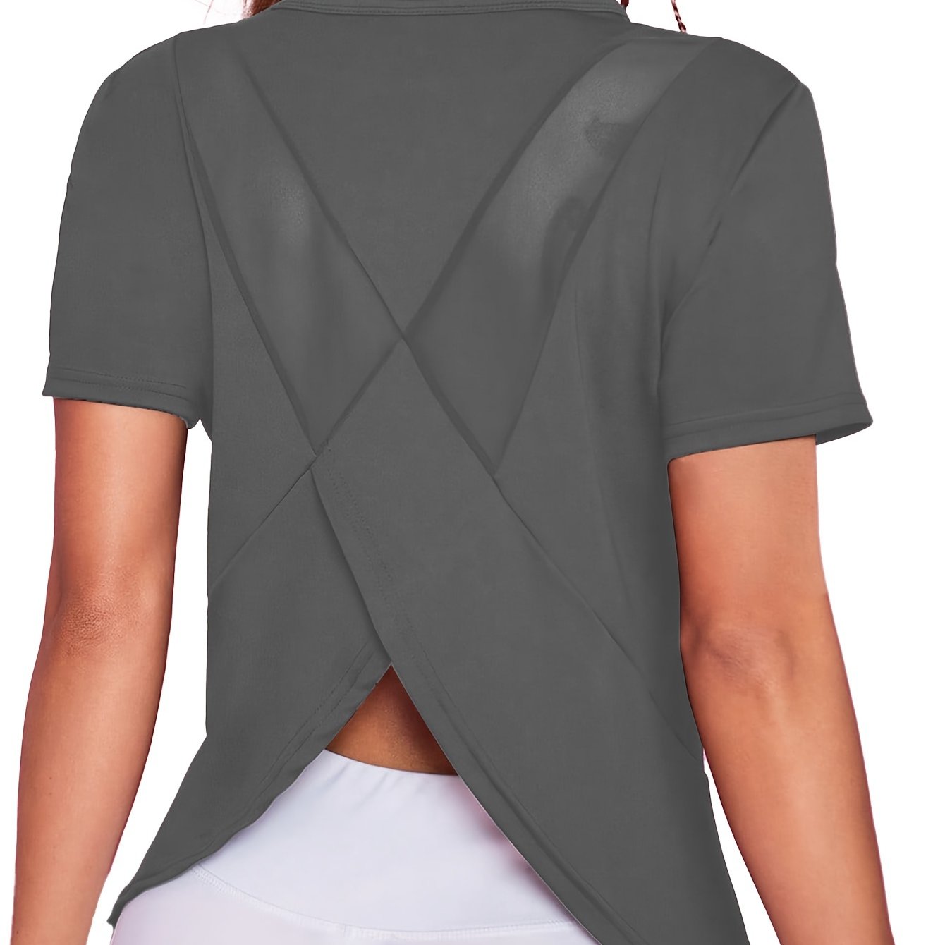 Sara | Schnelltrocknendes Damen-Kurzarm-Sportshirt mit atmungsactiveem Netzkontrast