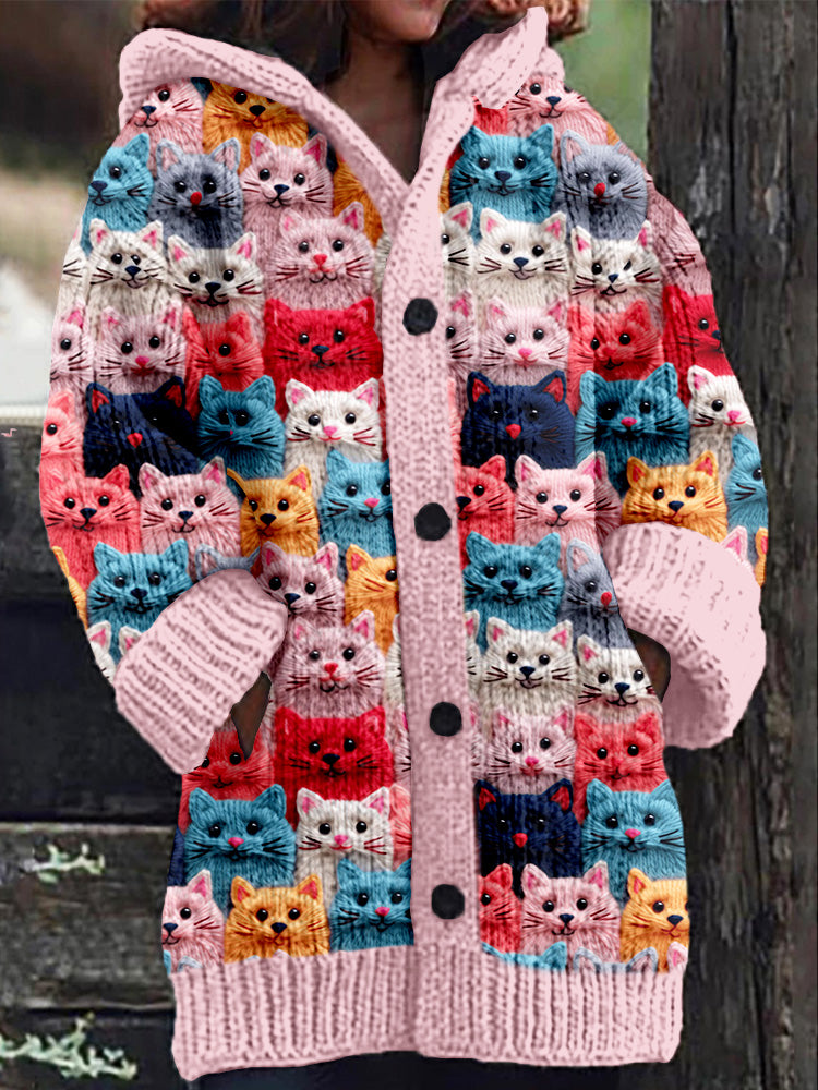 Nestle™ | Kuschelige Strickjacke mit Kapuze