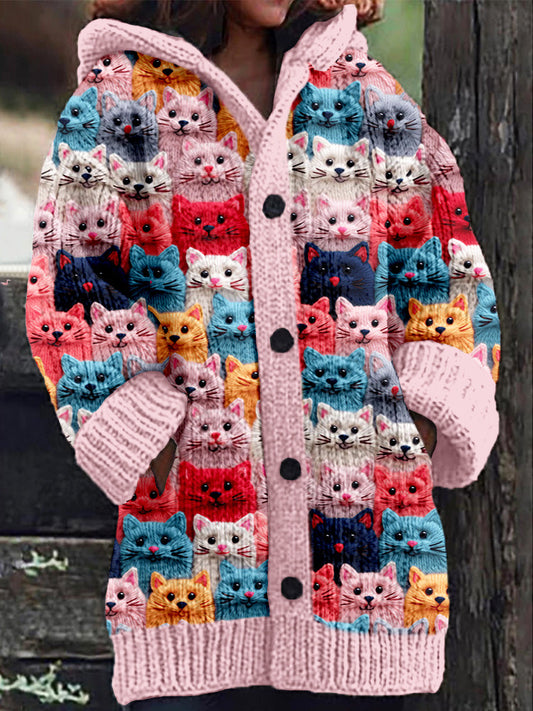 Nestle™ | Kuschelige Strickjacke mit Kapuze
