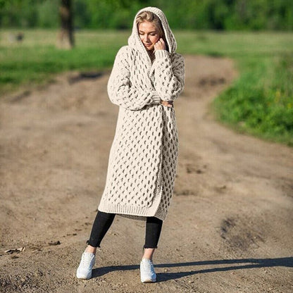 Strickjacke mit Kapuze für Frauen