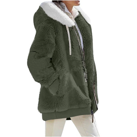 Sarah Cashmere Fleece-Strickjacke | Sleek & Fashionable