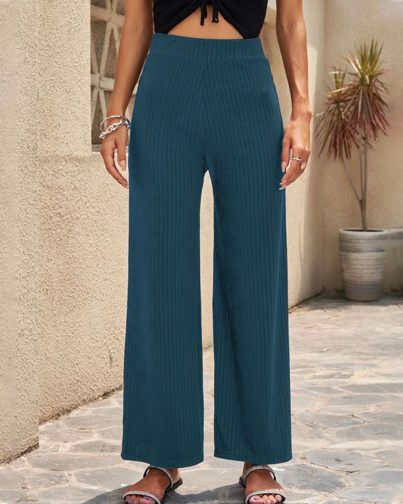 Anna | Rippenhose mit hoher Taille | Komfort und Stil | Stretchmaterial