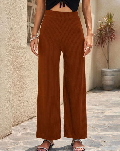 Anna | Rippenhose mit hoher Taille | Komfort und Stil | Stretchmaterial