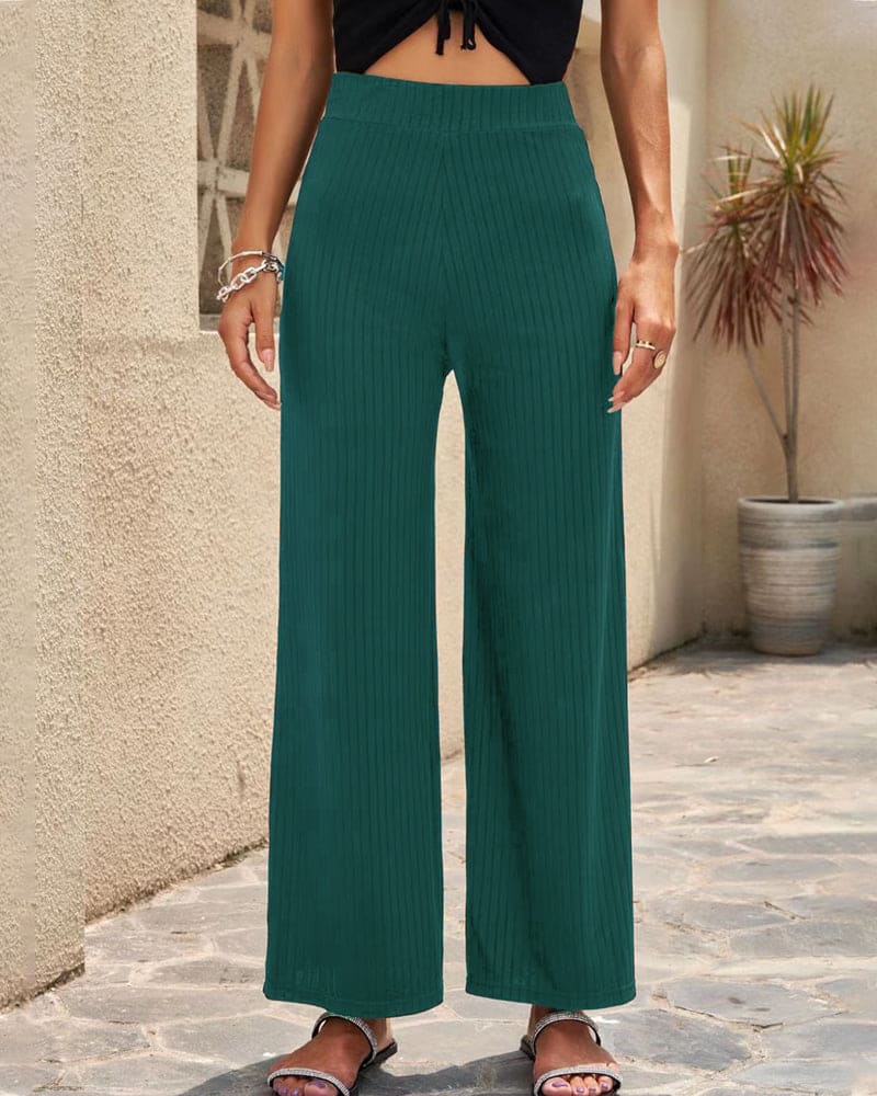 Anna | Rippenhose mit hoher Taille | Komfort und Stil | Stretchmaterial