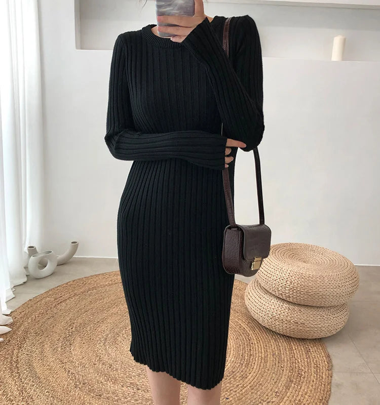 Tara - Zweiteiliges Kleid mit geteiltem Strickpullover