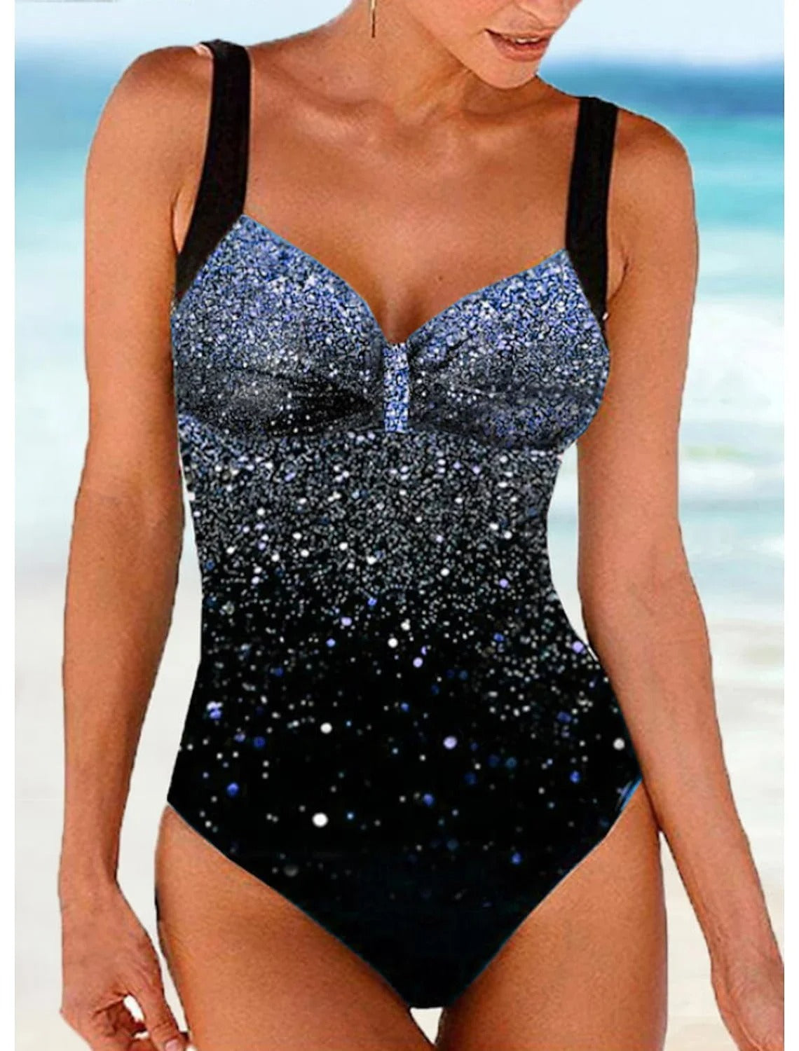 LolaBeach - Badeanzug mit Paillettenmuster