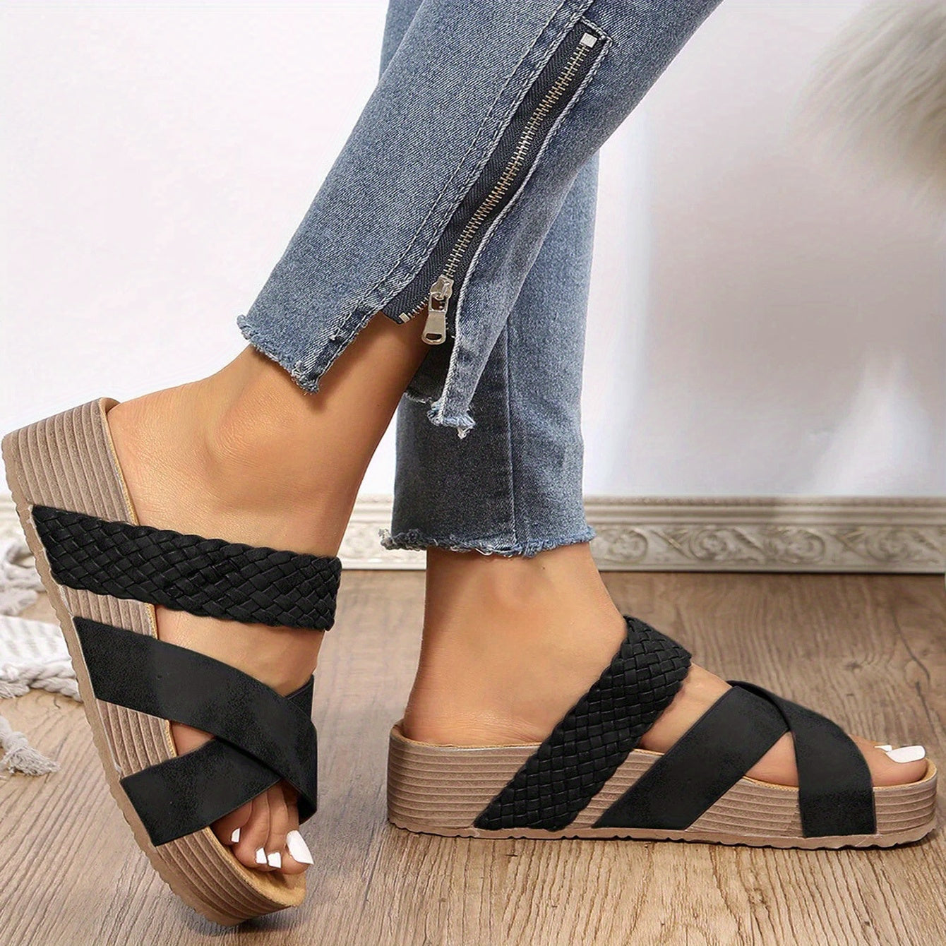 Hannah | Geflochtene Sandalen - mühelos moderner Look