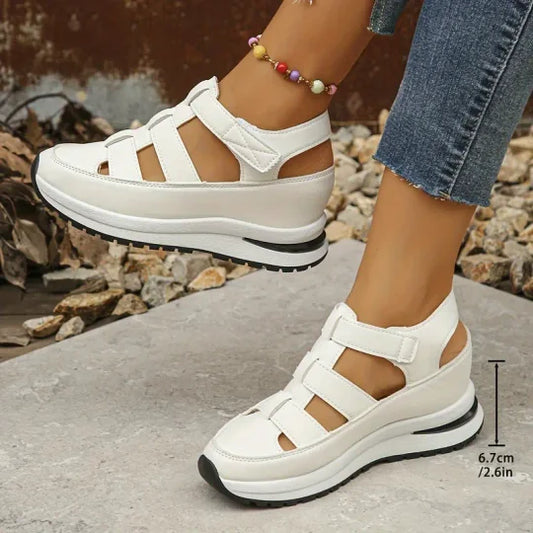 Clara - Geschlossene Sandalen mit hohlem Plateau für Frauen