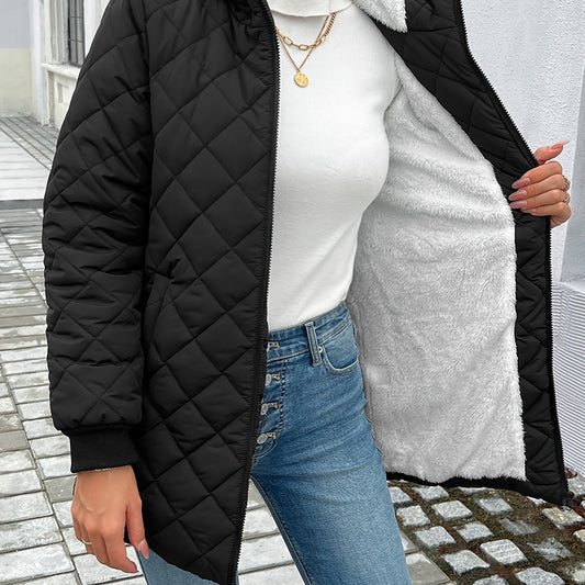 Romy | Gesteppte Puffjacke mit Reißverschluss
