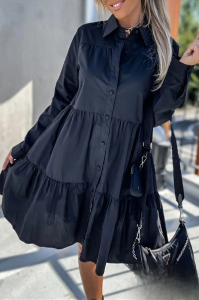 Evelyn Damenkleid mit fester Schnalle und umgekehrtem Ausschnitt