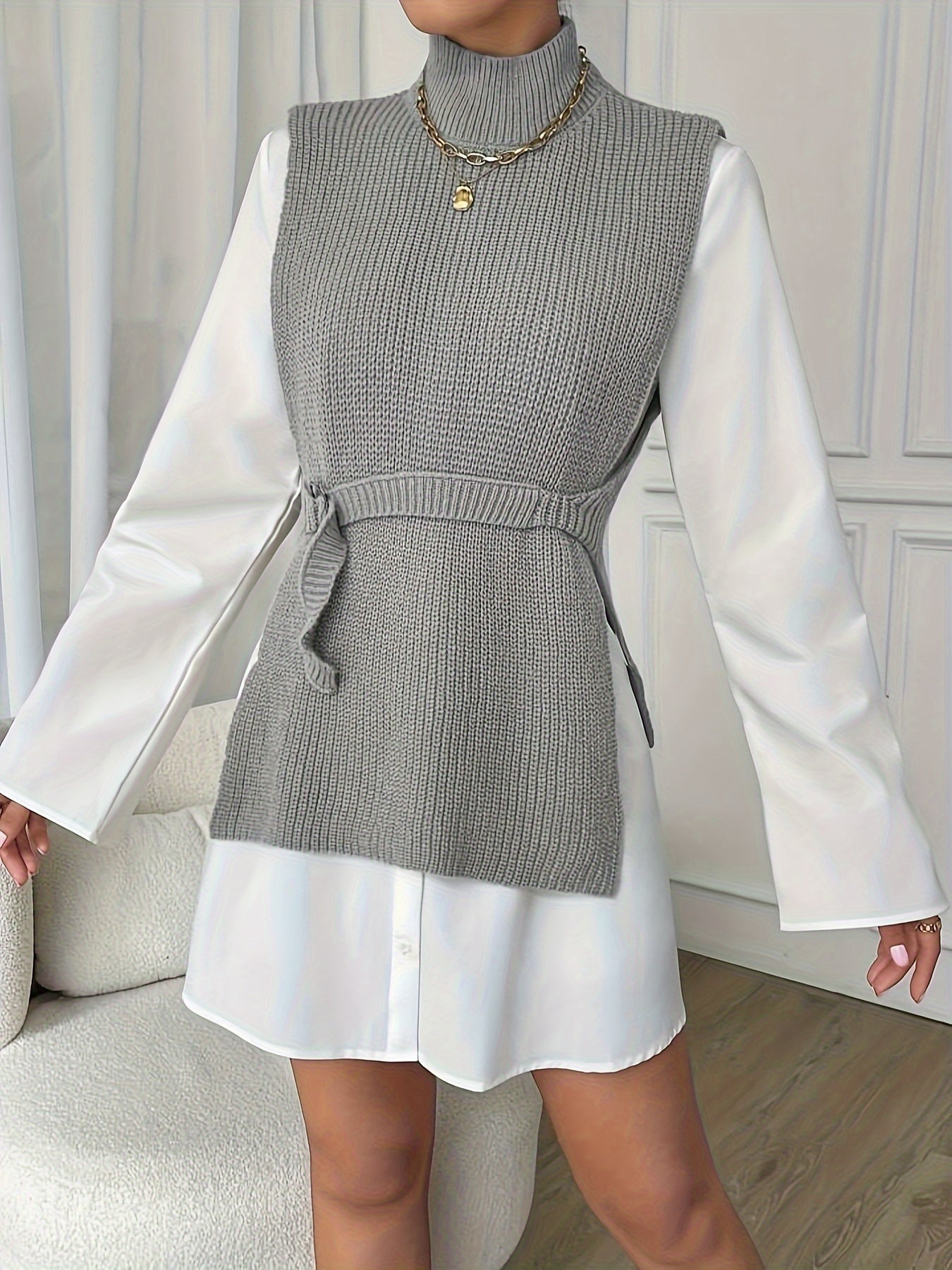 Anika - Elegante ärmellose Strickweste für Frauen