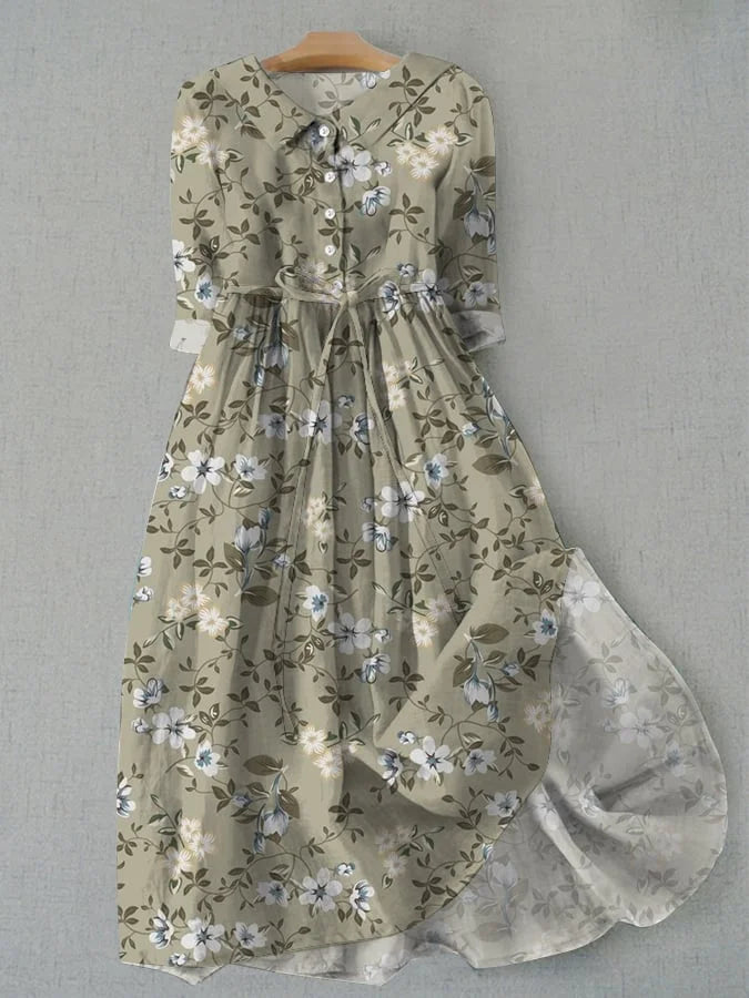 Norma - Spitzenkleid mit Blumendruck