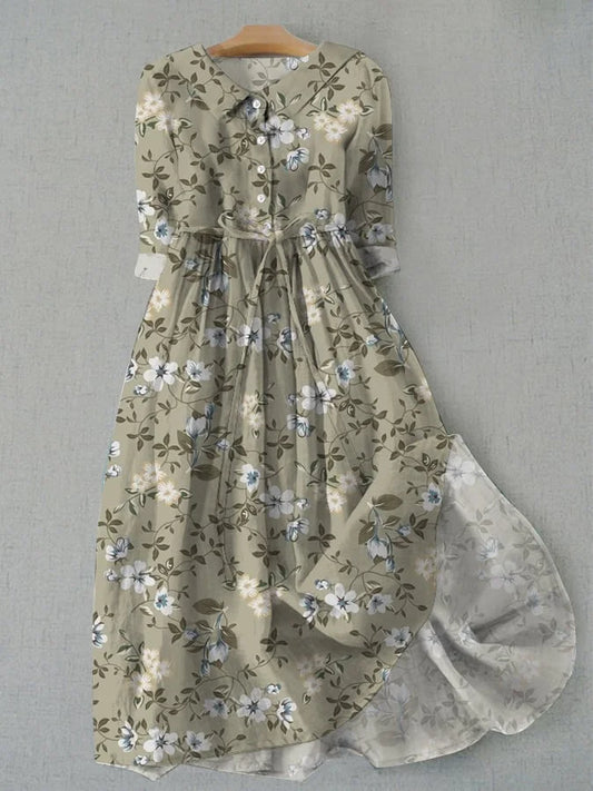 Norma - Spitzenkleid mit Blumendruck
