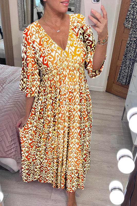 Lianne - Maxikleid mit V-Ausschnitt