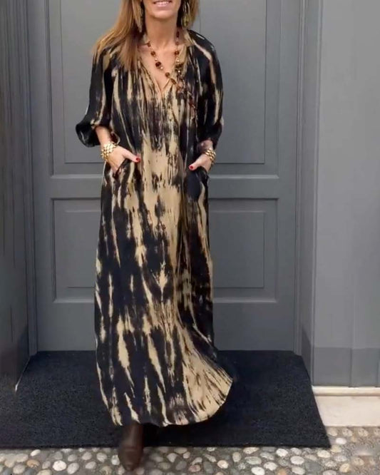 Vintage Maxikleid mit Taschen