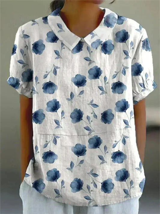 CM | Damen Bluse mit Blumendruck