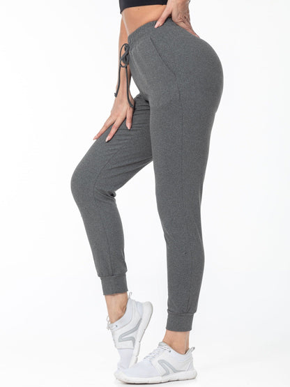 Sophie | Unifarbene lässige Laufhose mit Tasche