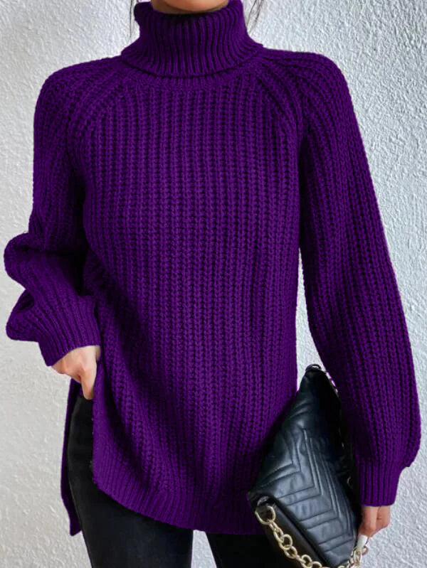 Warmer Damen-Rollkragenpullover