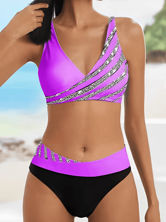 Ami - Gestreifter Luxus-Sommer-Bikini
