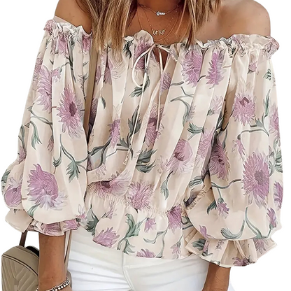 Stylische Blumenbluse für Frauen