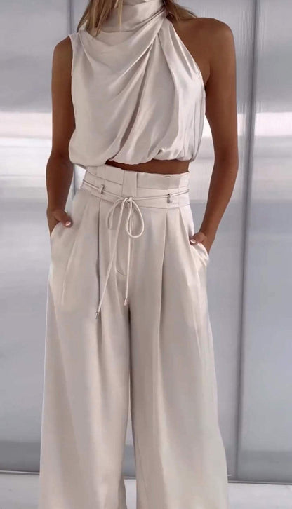 Stylisches Damen-Halfterneck-Kleid