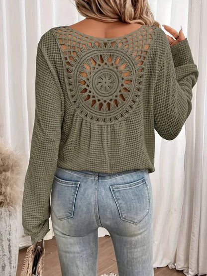 V-Ausschnitt Strickpullover für Frauen