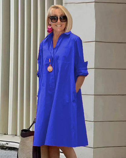 Sophisticated Shirt Dress in elegantem Stil für Damen