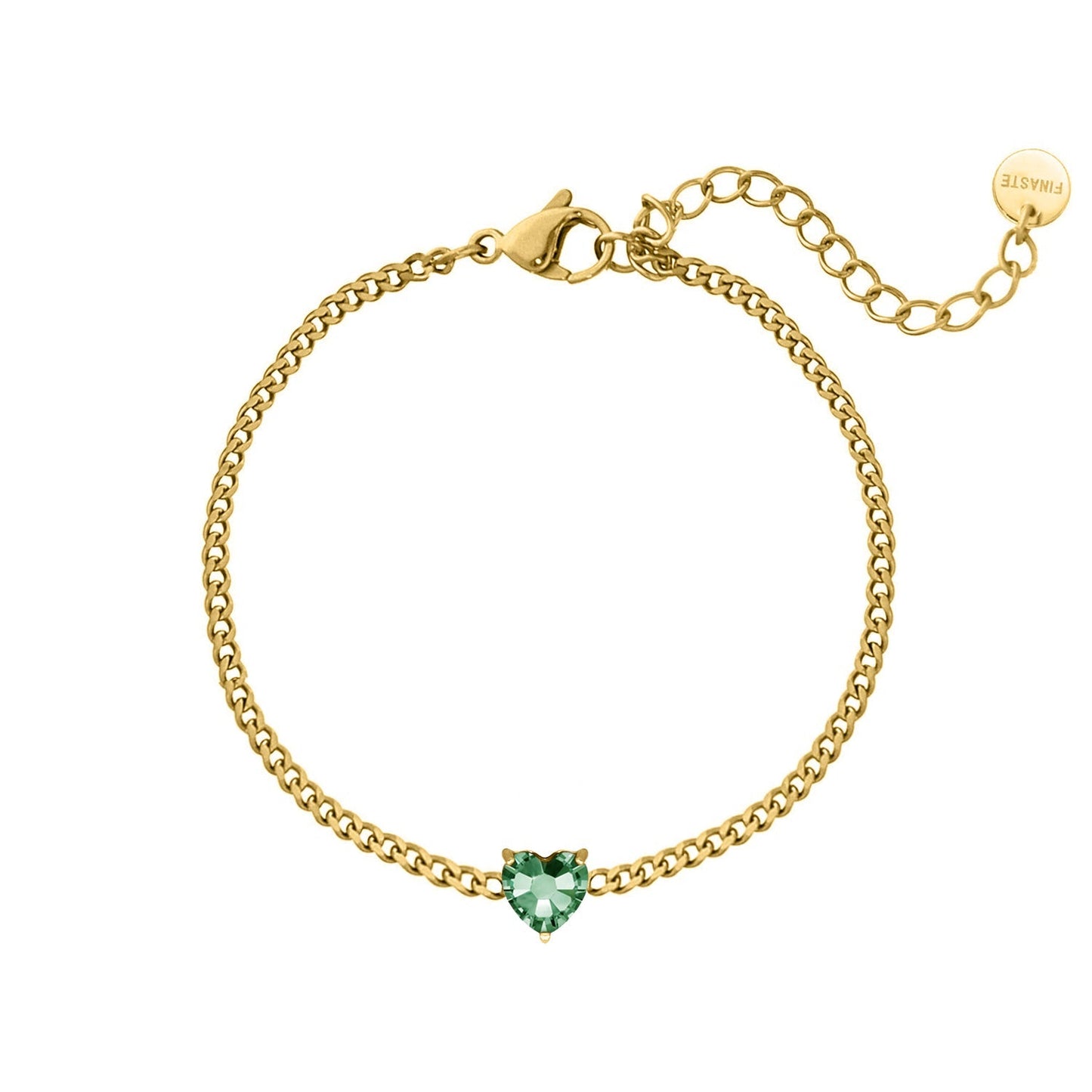 Herzförmiges Geburtsstein-Armband