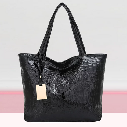 Isabella Umhängetasche | Geräumige Tasche mit Krokodildruck