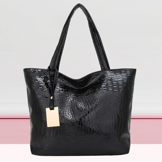 Isabella Umhängetasche | Geräumige Tasche mit Krokodildruck