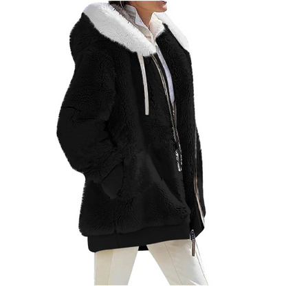 Sarah Cashmere Fleece-Strickjacke | Sleek & Fashionable