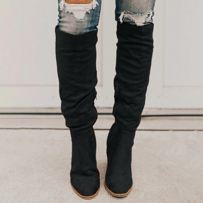 Hohe Stiefel aus Wildleder - Osanne
