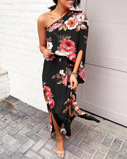 Arlin -Sexy Kleid mit hängenden Schultern